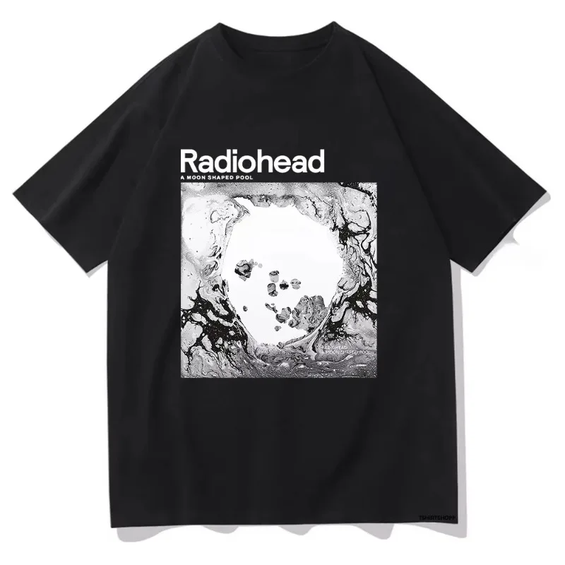 A Moon Shaped Pool T Shirt Radiohead Men/women Harajuku Vintage Graphic 100% Cotton T Shirt Classic Unisex High Quality T Shirts