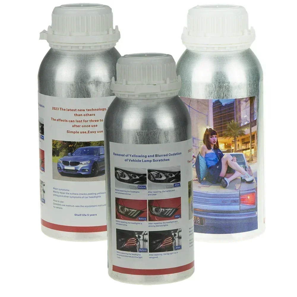 Headlights Liquid Polymer Headlight Chemical Polish Repair Fluid Refurbishment Scratch Repair Polishing Headlights Kit