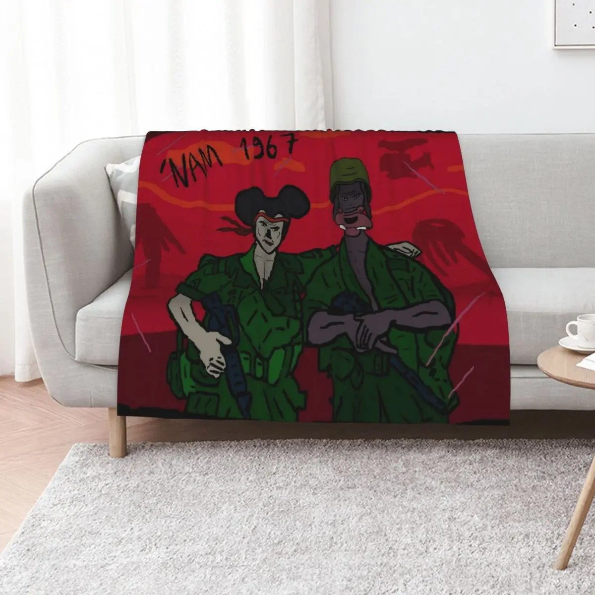 

Nam 67 Throw Blanket sofa bed Decorative Beds Hair heavy to sleep Blankets