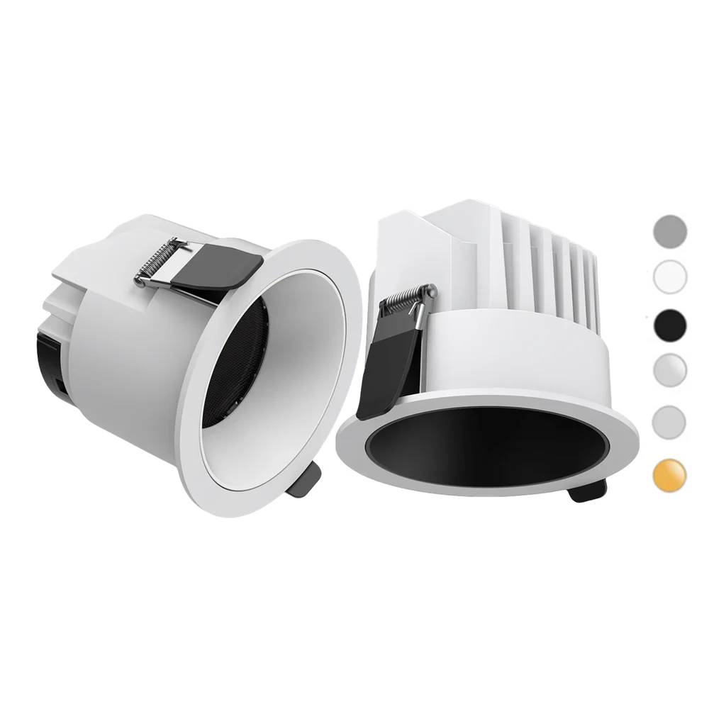 Recessed LED High Luminous Efficiency COB Downlight Dimmable 12W 15W 18W 24W Ceiling LED Spot Light 120° 30W 40W Indoor Lighting