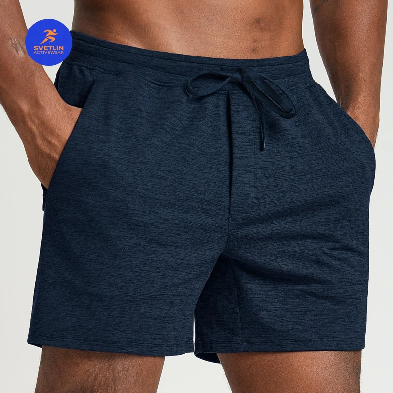 SVETLIN European American Mens Knit Two Tone Sports Shorts Breathable Bottoms For Fitness Yoga Hiking Commute