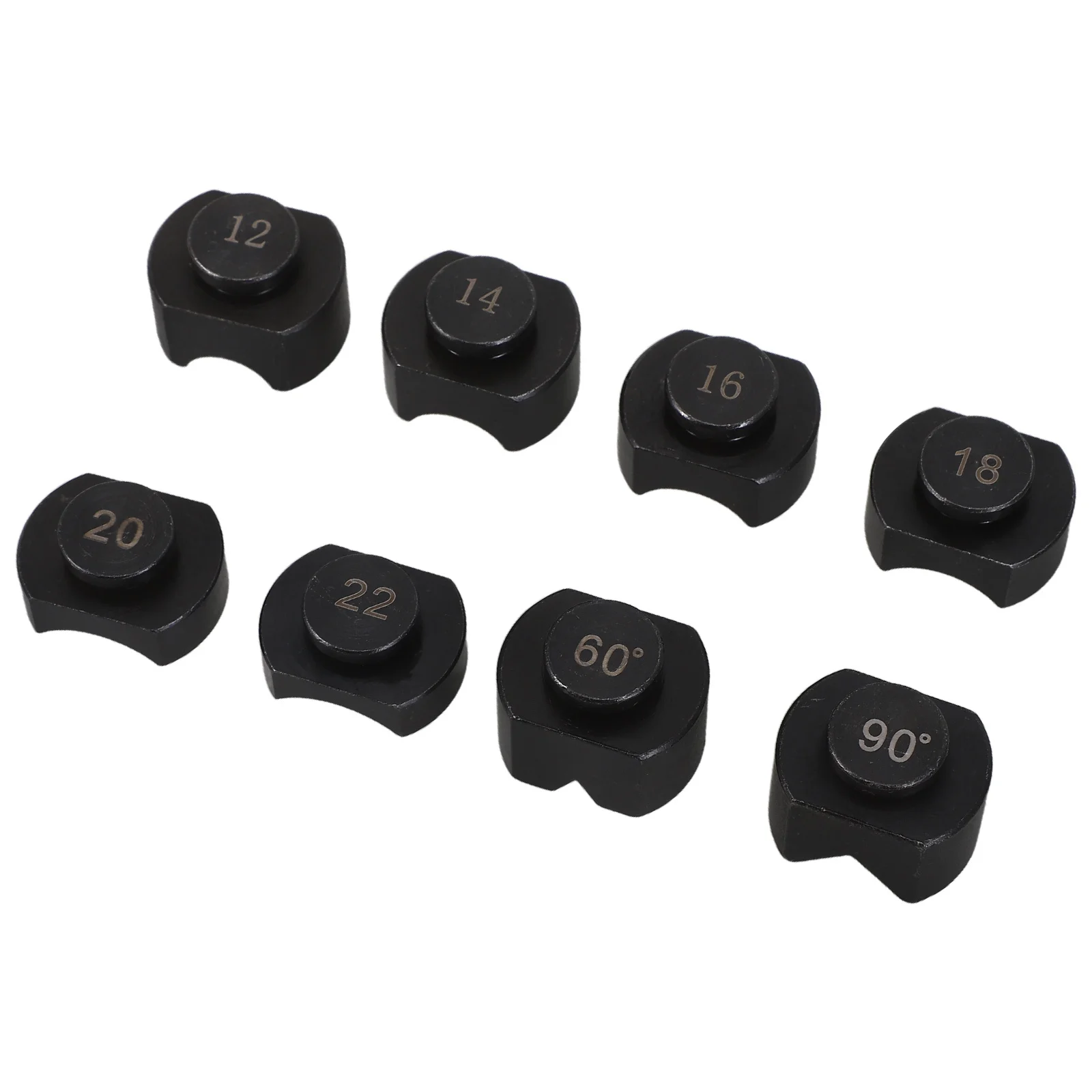 

8pcs Jewelry Bending Dies Precise Ring Bender Machine Parts For Diy Spoon Ring Making Durable Chromium Steel Tool - Universal