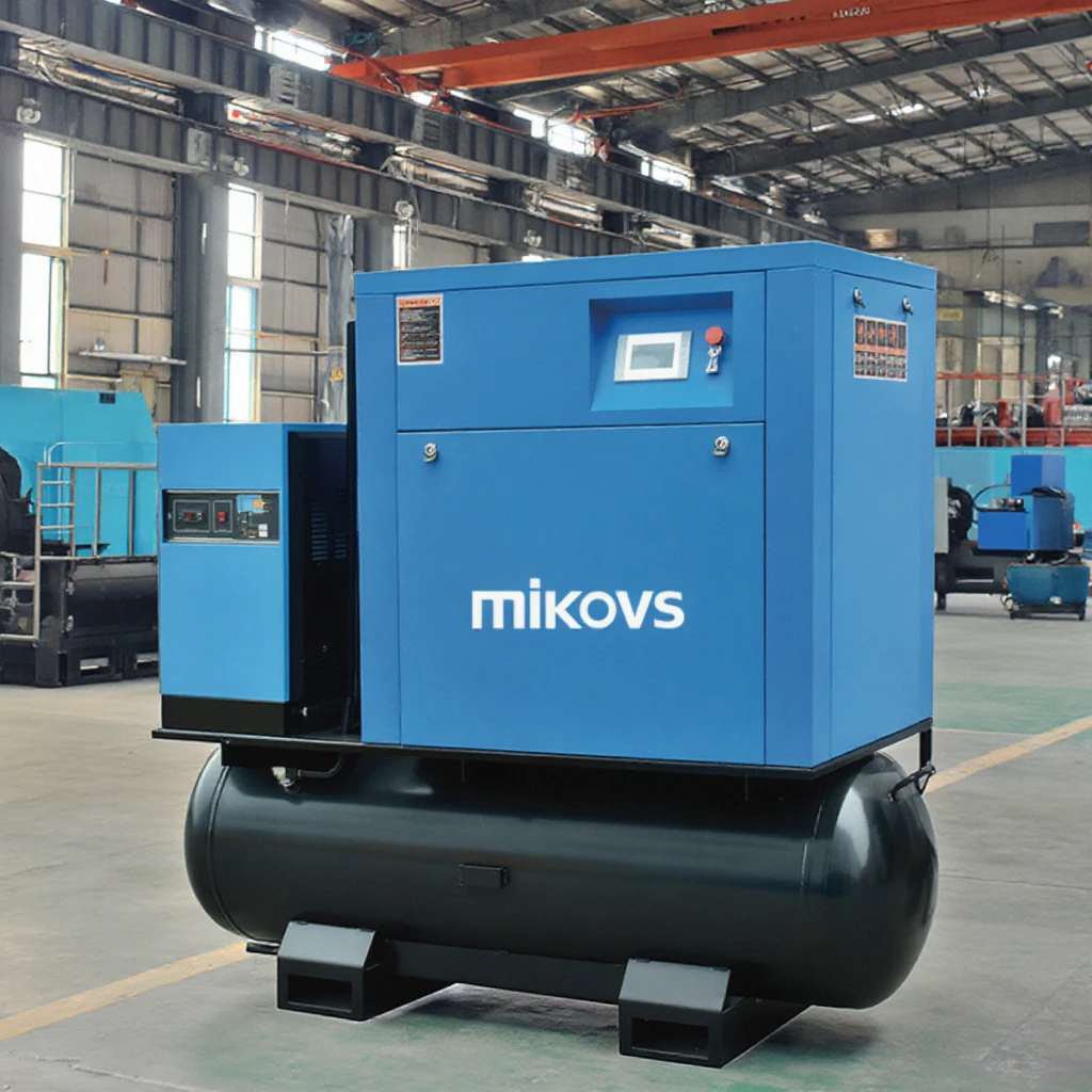 

Industrial Compressors 10hp 7.5kw Air Compressor 4-In-1 Rotary Electric Permanent Magnet Screw Air Compressor With Dryer