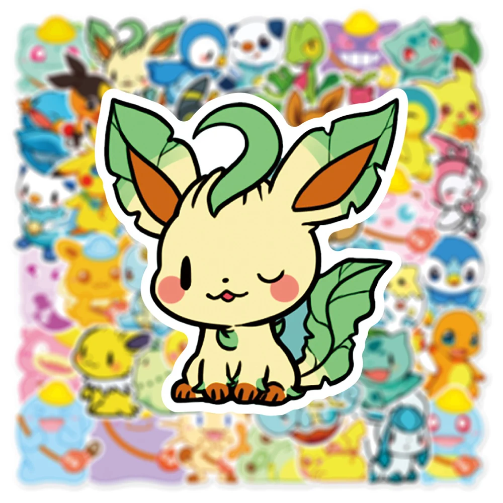 10/30/50 Stück Klassische Anime Pokemon Graffiti Aufkleber Kawaii Pikachu Sticker DIY Koffer Wasserflasche Notizbuch Niedliche Cartoon-Aufkleber – Detail 5