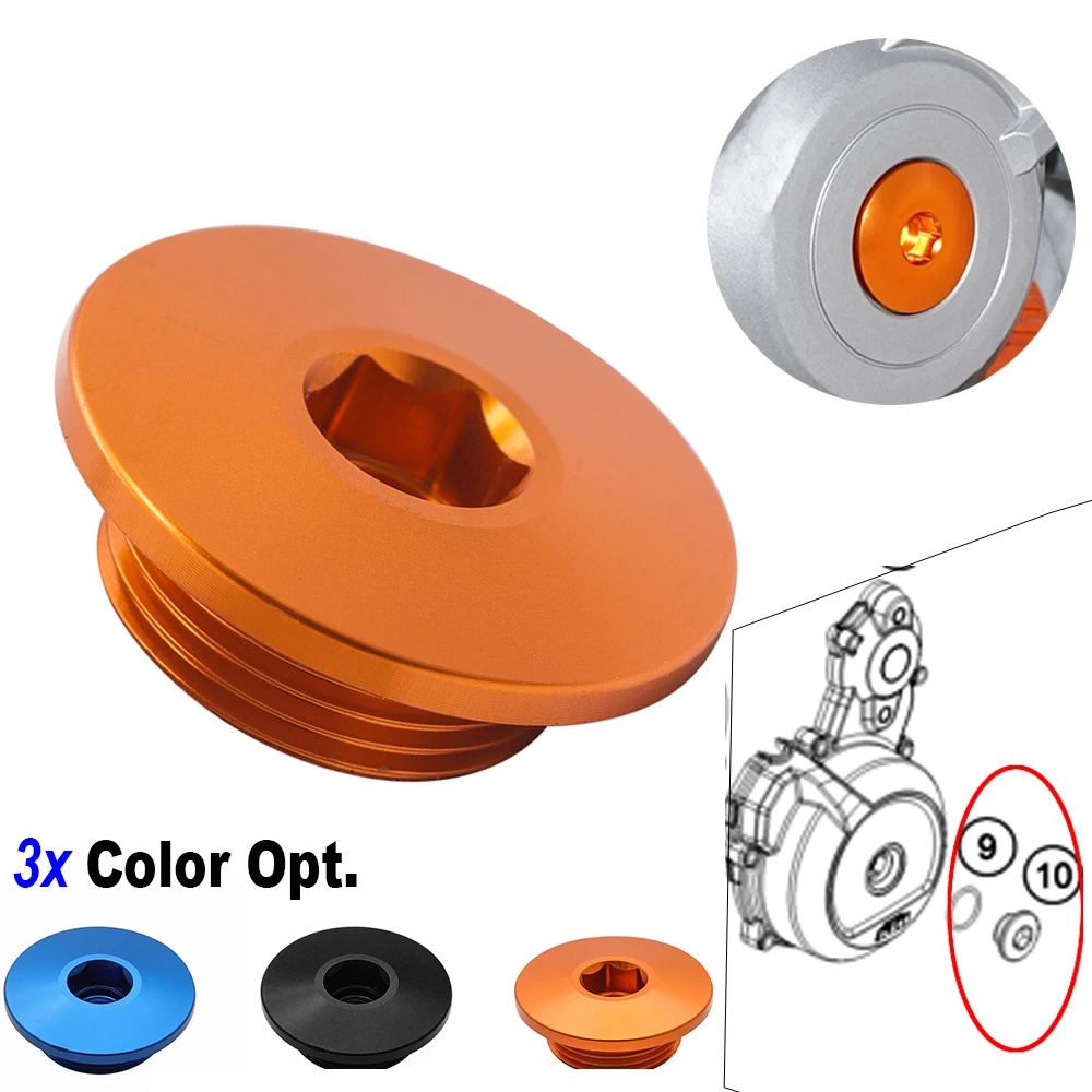 M24x1.5 CNC Engine Ignition Cover Plug For KTM Husqvarna GasGas 4-Strokes Ref.# 6003009400030, 77230902144, 25530902144