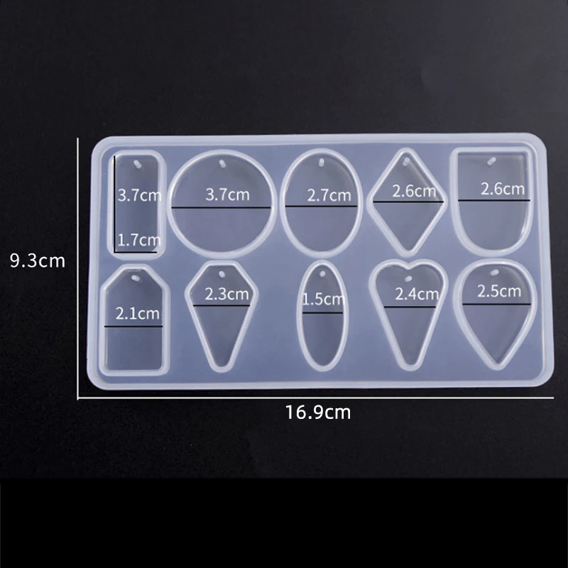 مزيج قلادة على شكل DIY بها بنفسك أدوات المجوهرات ، الأشعة فوق البنفسجية راتنجات الايبوكسي سيليكون قوالب ، لوازم صنع المجوهرات ، 1 قطعة