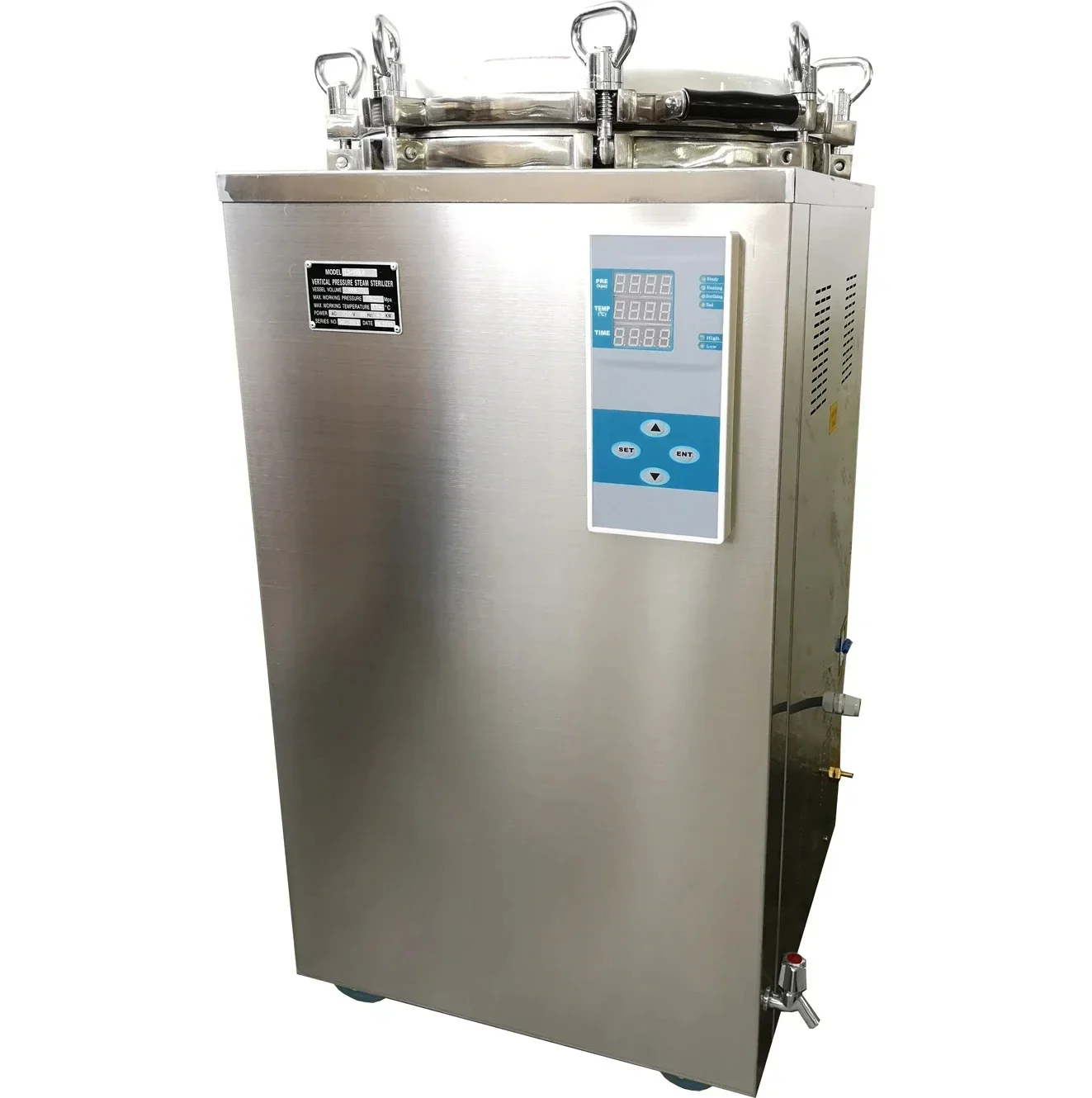 Clinic use  75L Automatic Vertical Pressure Steam Sterilizer autoclave machine for hospital objects sterilization