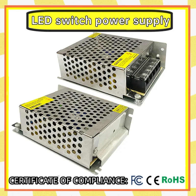 25W-60W 220V AC to 5V 12V 24V DC Switching Power Supply 5A 8A 3.2A 2A Adapter, LED Transformer Switching Power Box