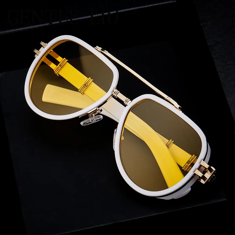 Vintage Metal Frame Sunglasses Women Men 2026 Luxury Brand Designer Classic Big Frame Driving Sun Glasses For Male Punk Eyewear