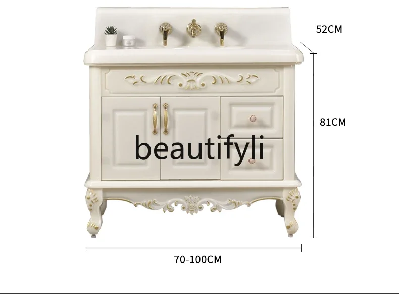 luxury modern simple bathroom combination cabinet artificial stone integrated hand washbasin floor-to-ceiling washstand storage