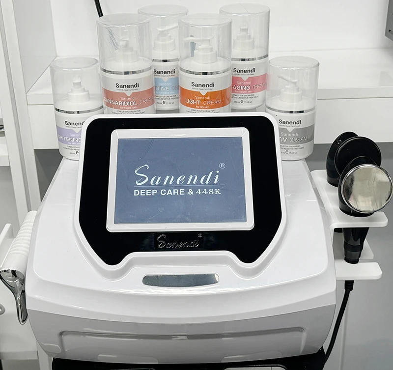 Sanendi INDIBA 448K Face Care Devices Technology Tecar Cavitation Body Care RET CET RF Slim Spain Machine skin tightening