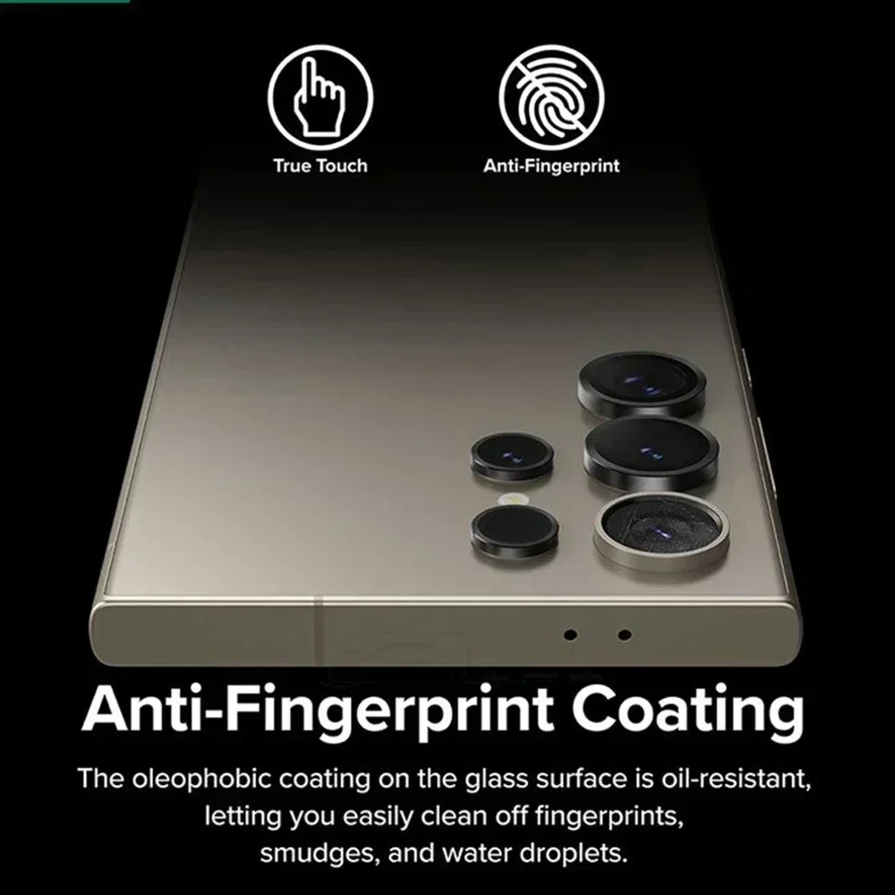 Funda protectora de Metal para Samsung S24 Ultra, anillo de lente de vidrio templado, película de lente para Galaxy S24 Plus Ultra S24Ultra