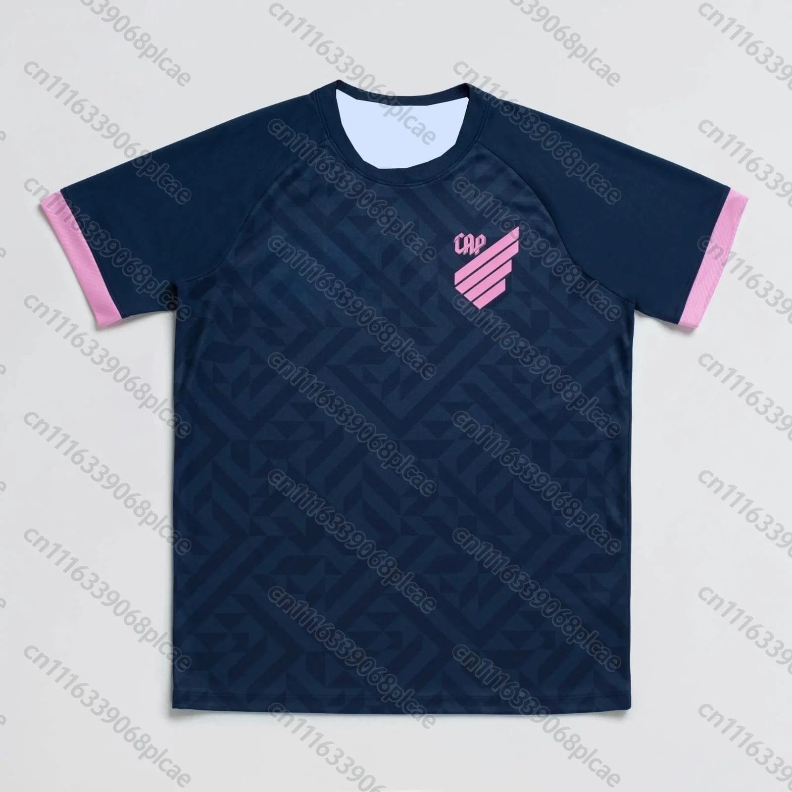 Athletico Paranaense CAP Pink October Soccer Jersey Navy Blue Men Short Sleeve Brazil Serie A Football Fan Top FamilyMatching