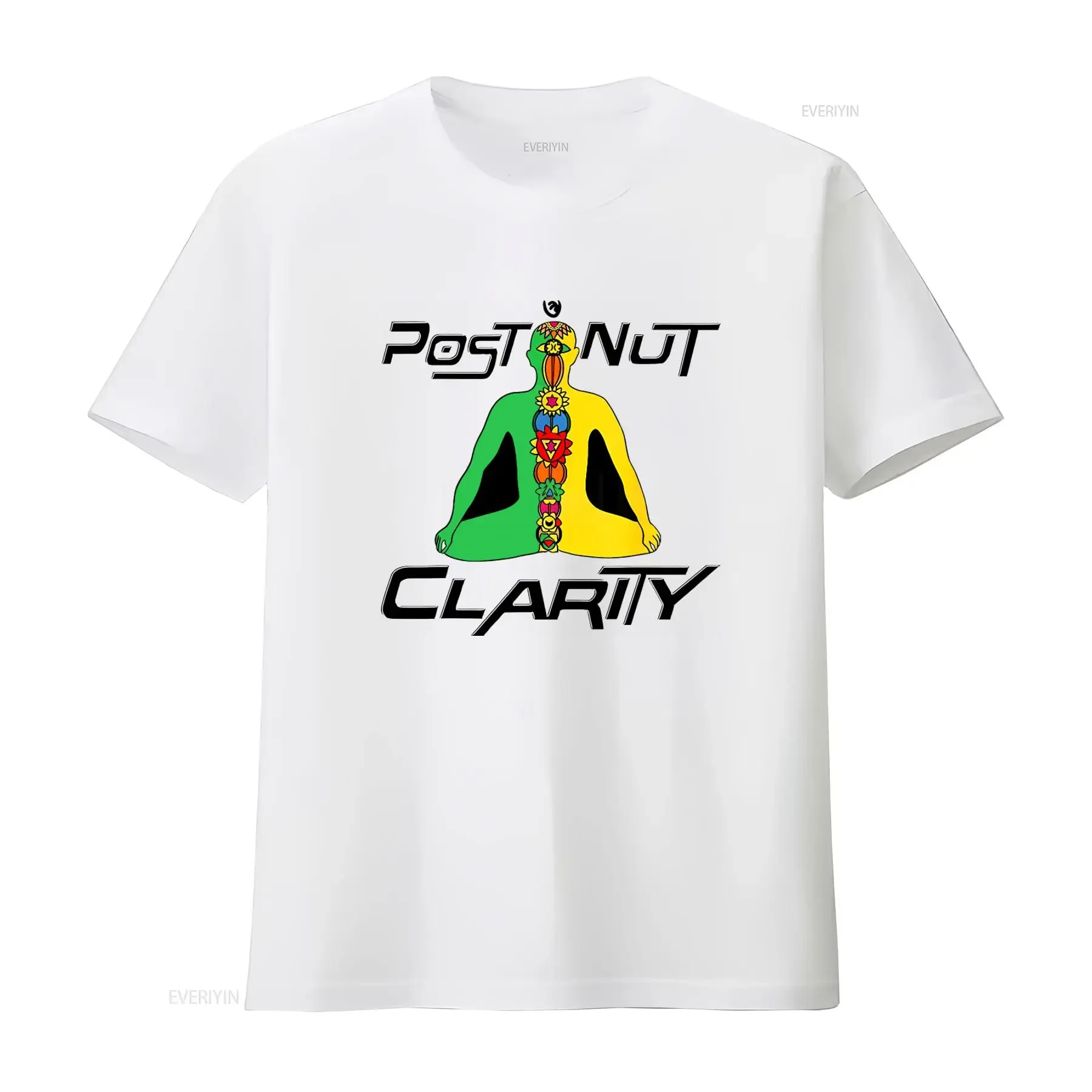 Post Nut Clarity T Shirt Unique Chakra Design for Spiritual Style vintage Washed Stylish Comfortable fashion Versatile Soft