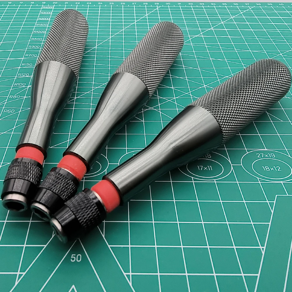 Präzisionsgriff aus Aluminiumlegierung für Schaft, 1/4 Zoll Bits, bequemer Mini-Schraubendreher, 6,35 mm Halter, Reparatur, offene Werkzeuge, professionell – Detail 16