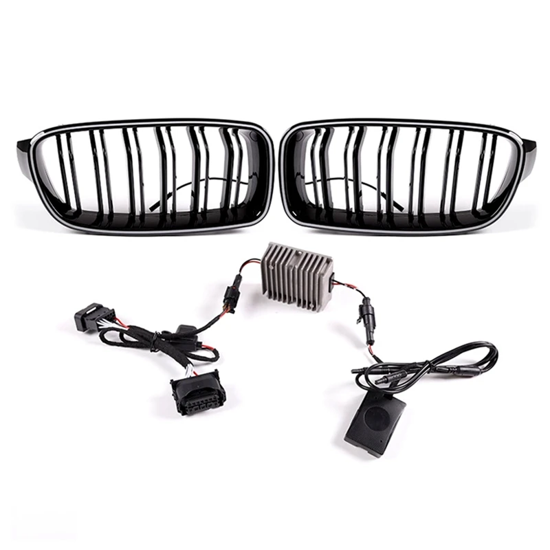 

Front Kidney Grille Grill With LED Light For BMW 3 Series F30 F31 F35 2012-2019 Accessories 51130054493 51130054494