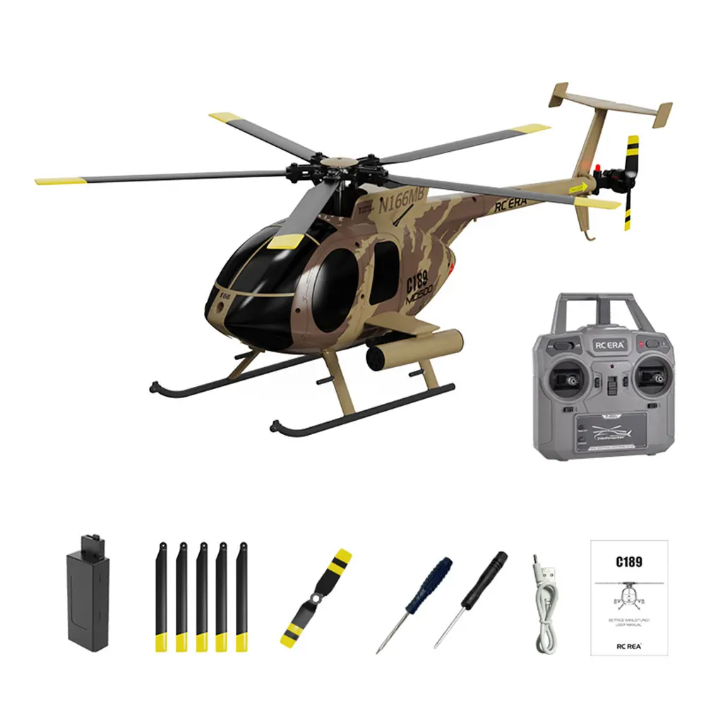 

C189 RC ERA 2.4G 6CH БПЛА 1:28 с фиксированной высотой и одним лезвием Бесфлайбарный радиоуправляемый вертолет RTF Модель игрушки в подарок для детей и взрослых