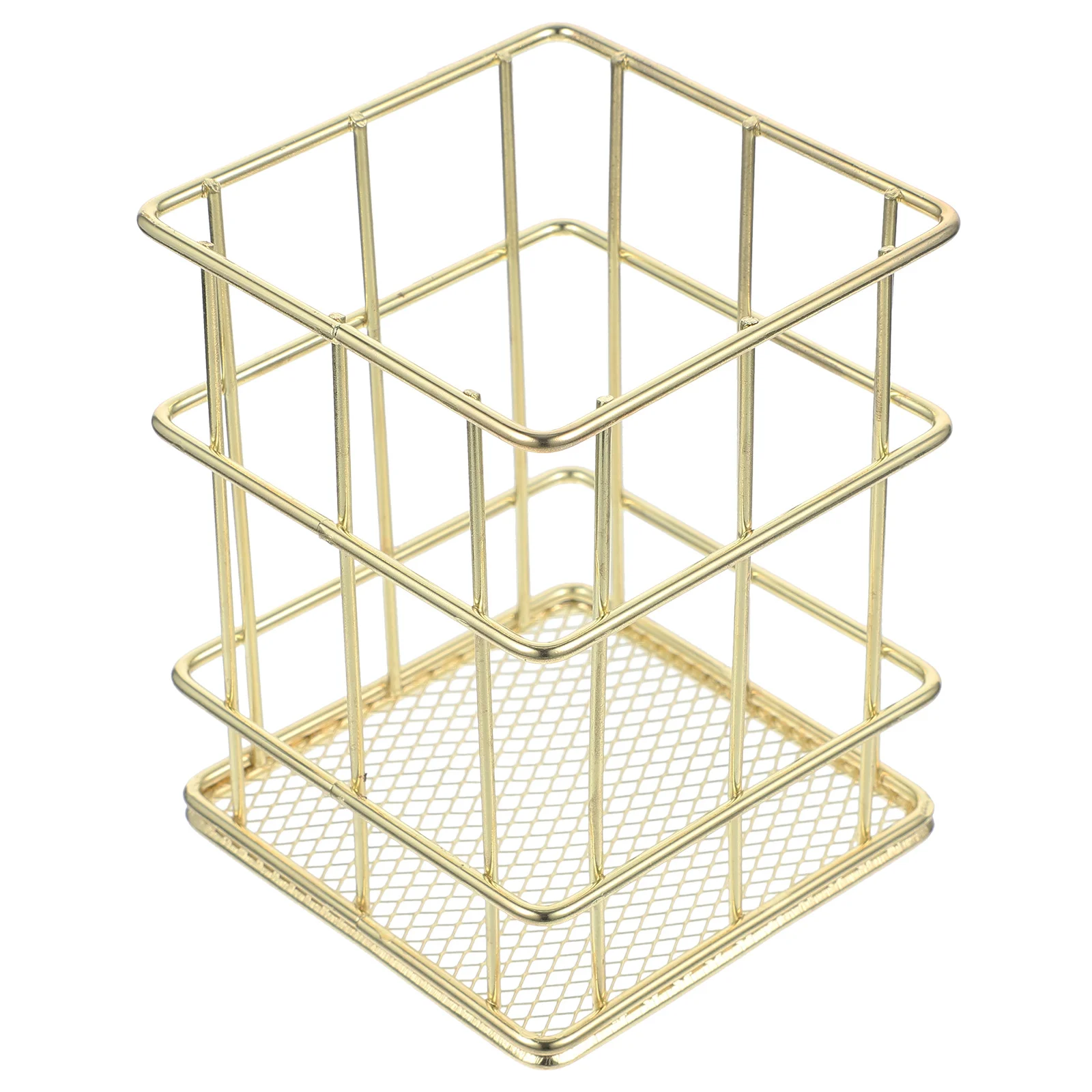 

Stylish Desktop Pen Holder Metal Pencil Cup for Office Home School Use Brush Organizer Stationery Storage Desk Accessory