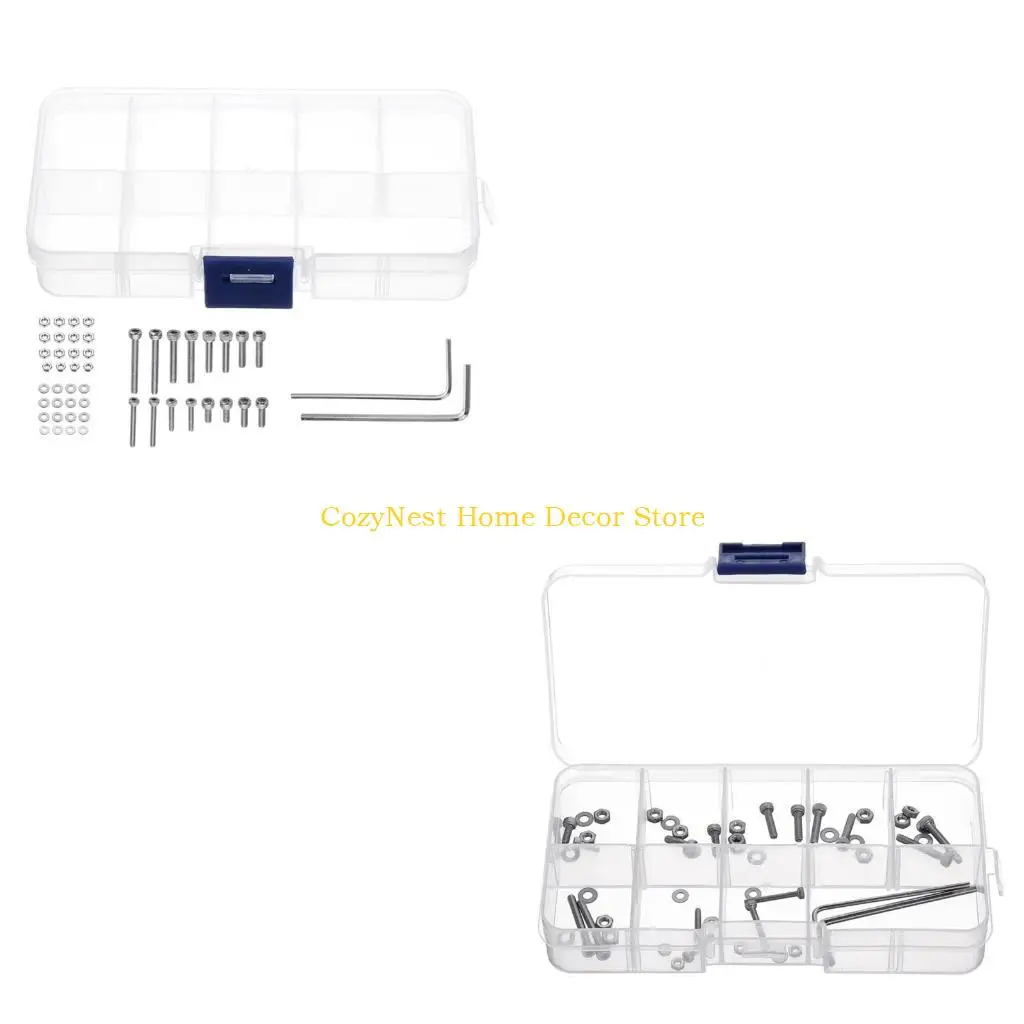 92MF Steel Screws Nut  Universal Rotation  Headshell cartridges  Mounting Kit Professional Bolts Mixed Packed  50Pcs