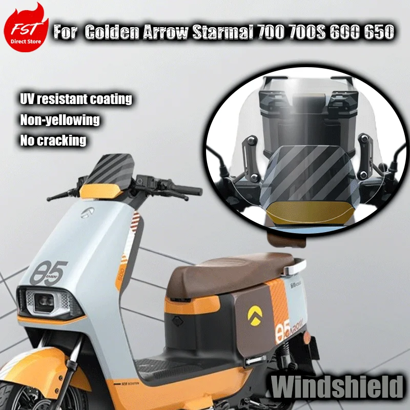For Transparent Windshield Modification Kit for Jinjian Xingmai Models 700/700S/600/650 Motorcycle Accessories