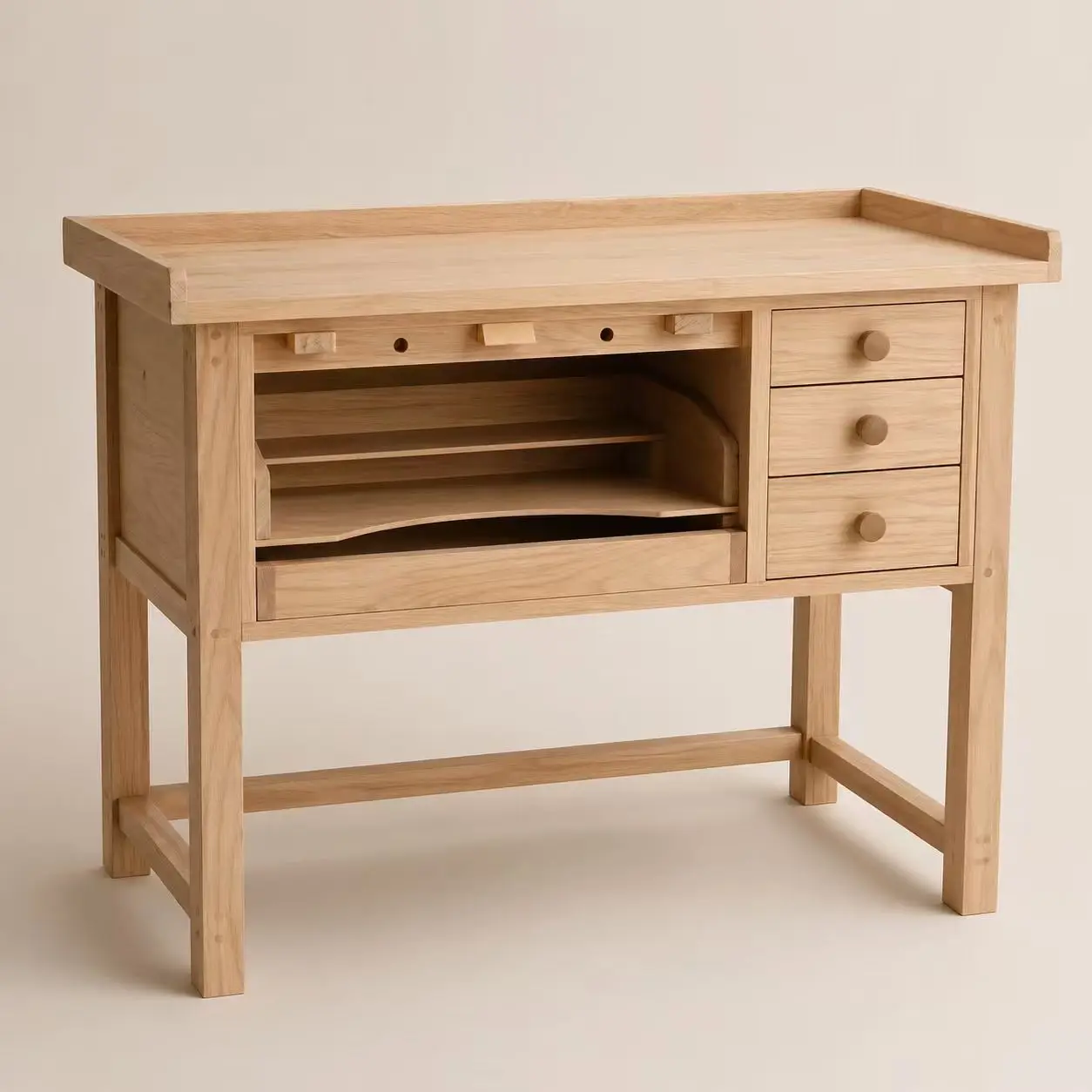 Environmentally Protected Pine Wood Jewelry Workbench Key Feature for Woodworking Benches