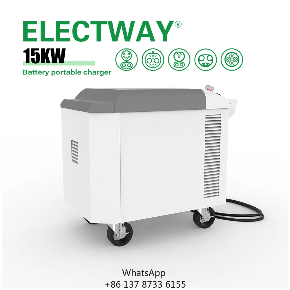 15kw Portable EV Charger Tesla Type2 GB/T CCS1 CCS2 CHAdeMO 15kw 20kw 30kw 45kw 60kw Portable Fast EV Charger