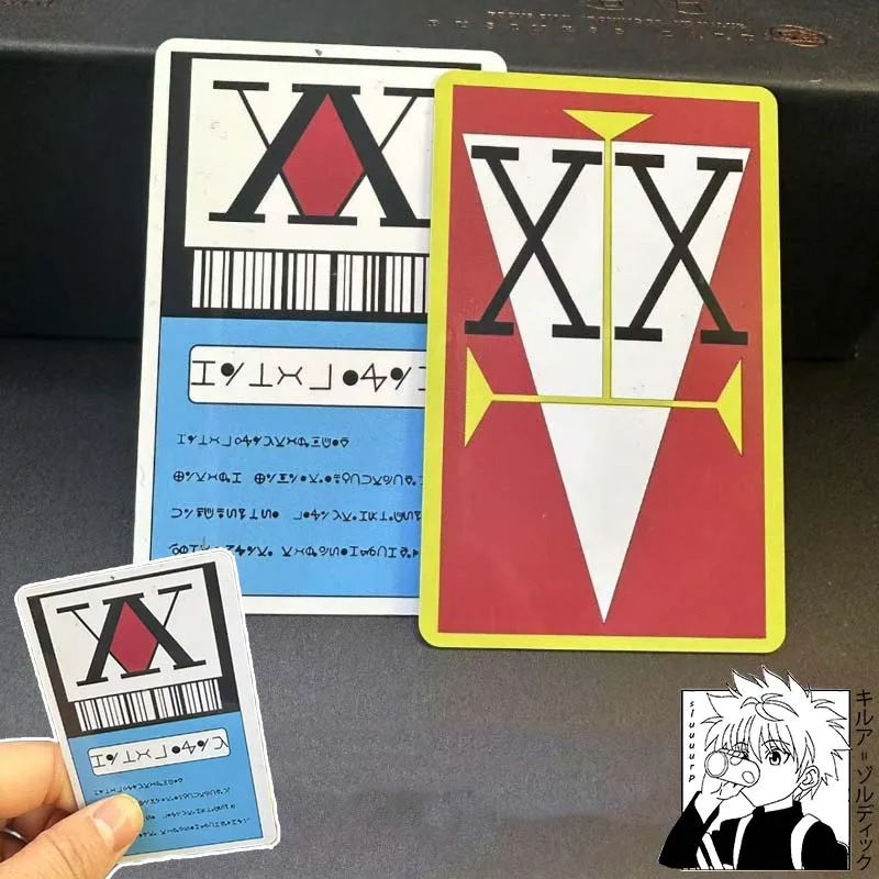 

HUNTER X HUNTER License Card Cosplay Anime PVC Cards Collection Costume Props Creative Personalized Plastic Card Birthday Gifts