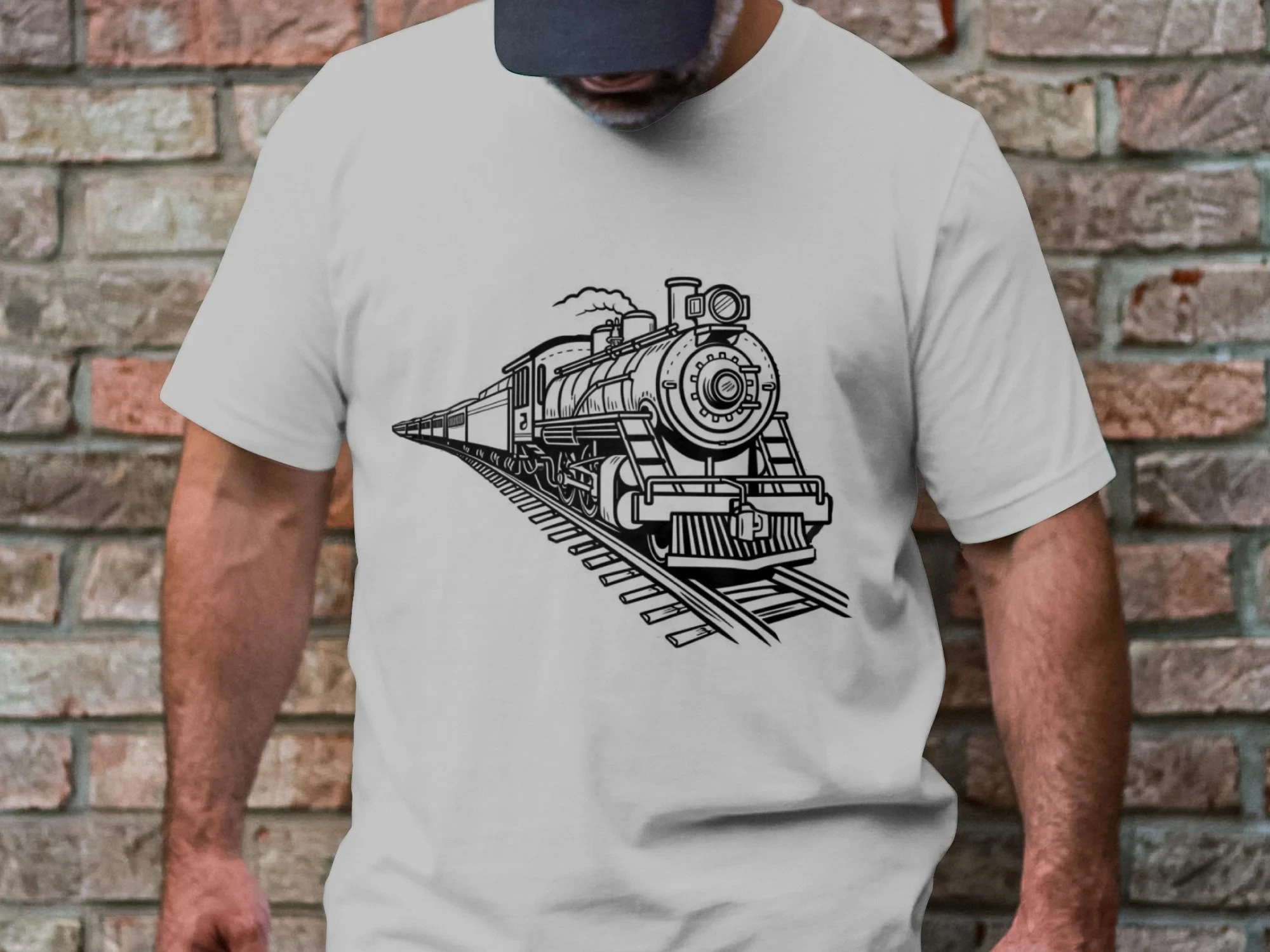Vintage Steam Locomotive Train T-Shirt, Sweatshirt, and Tank Top: Railroad Enthusiast Apparel  Trend Comfortable and Casual
