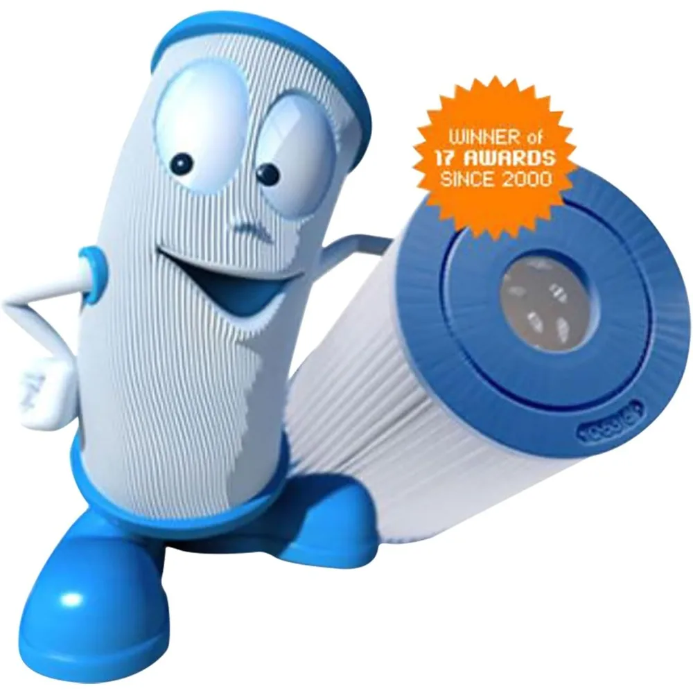 200 Square Foot Media Replacement Pool Filter Cartridge with 200 Pleats, Compatible with Jandy