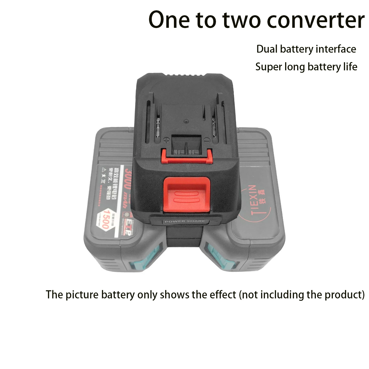 

Battery adapter converter for 21V Li-ion power tool accessories (without battery)