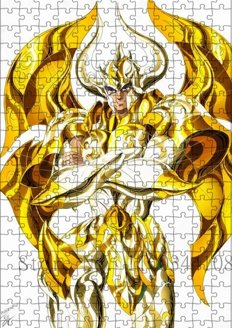 Пазл в японском классическом стиле аниме Saint Seiya, пазл из 1000 частей, пазлы из бумаги для взрослых и детей, Обучающие игрушки, коллекционные