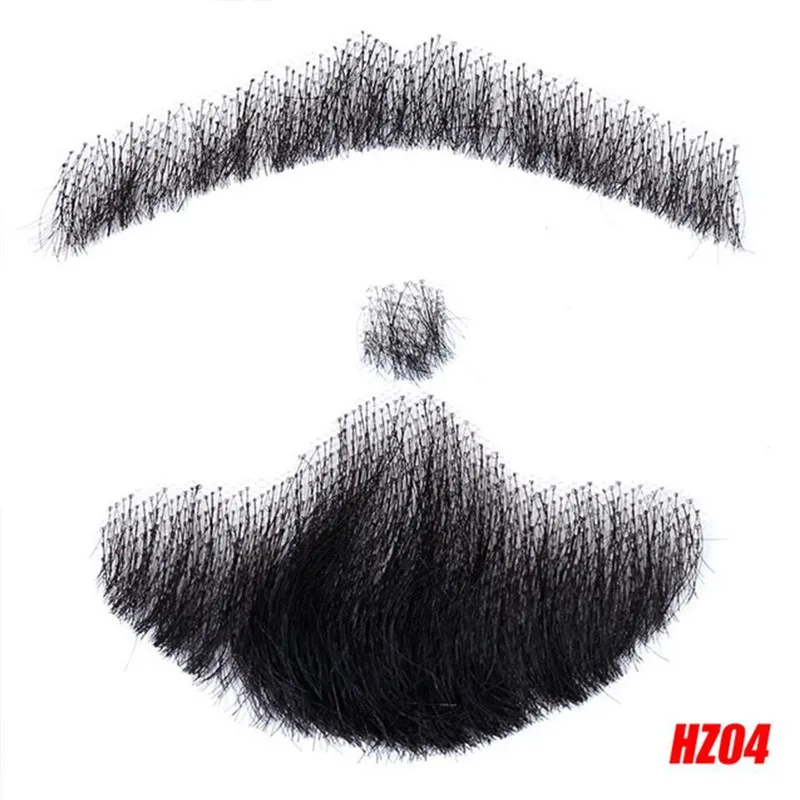 Short Trimmable Fake Beard Hand Hook Lace Fake Mustache for Men Daily Wear / Acient Role Play Drama/Party