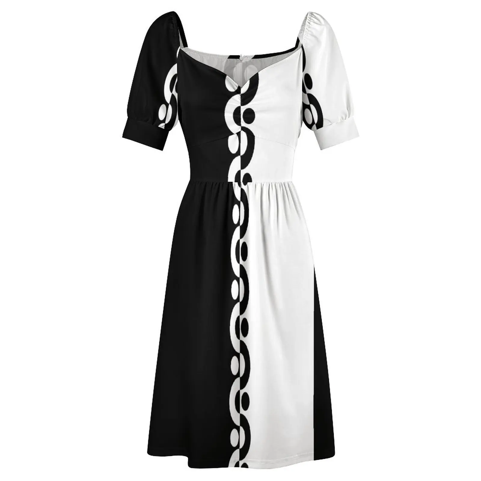 Retro - Black and White - 2Tone Sixties Short Sleeved Dress dress for women summer prom dresses Dress