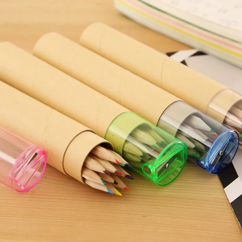 Drawing Art Student Pencil Creativity Crayon 12 Color Drawing Pencil Student Stationery Portable Painting Pencil