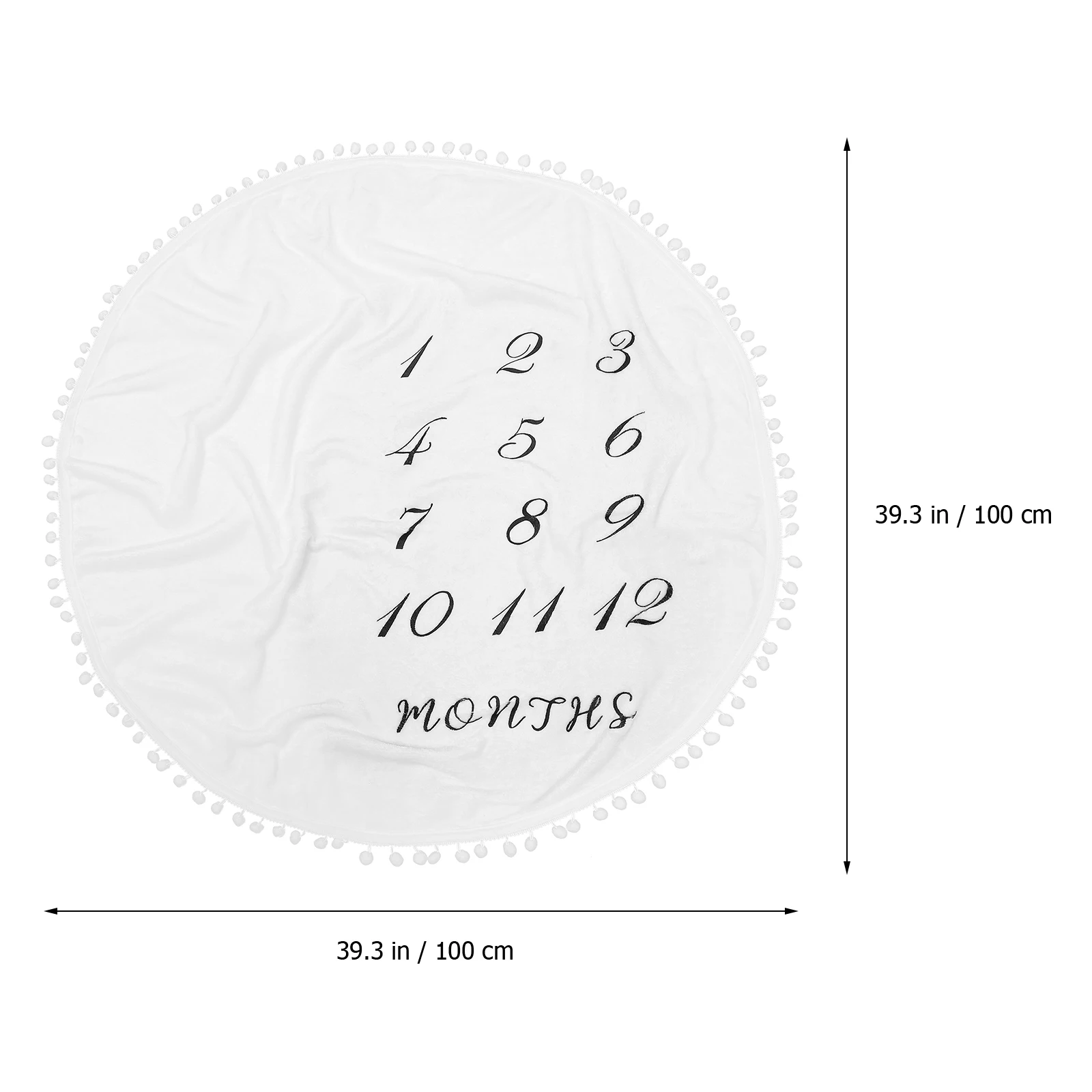 

Baby Photo Newborn Soft Swaddle Growth Announcement Blanket Prop Photography Baby Blanket Child Accessories