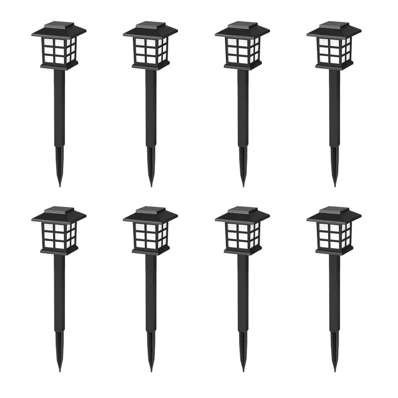 Solar Lights Outdoor Led Solar Lawn Pathway Waterproof Light For Garden Yard Patio Walkway Lamp Christmas Decoration 2/6/8/12pcs