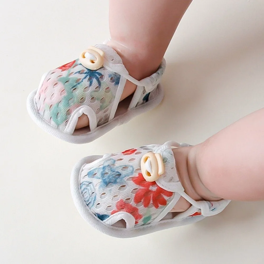 Casual Breathable Baby Shoes Mesh Machine Washable Toddler Shoes Soft Sole Comfortable Infant Anti-slip Sandals First Walkers