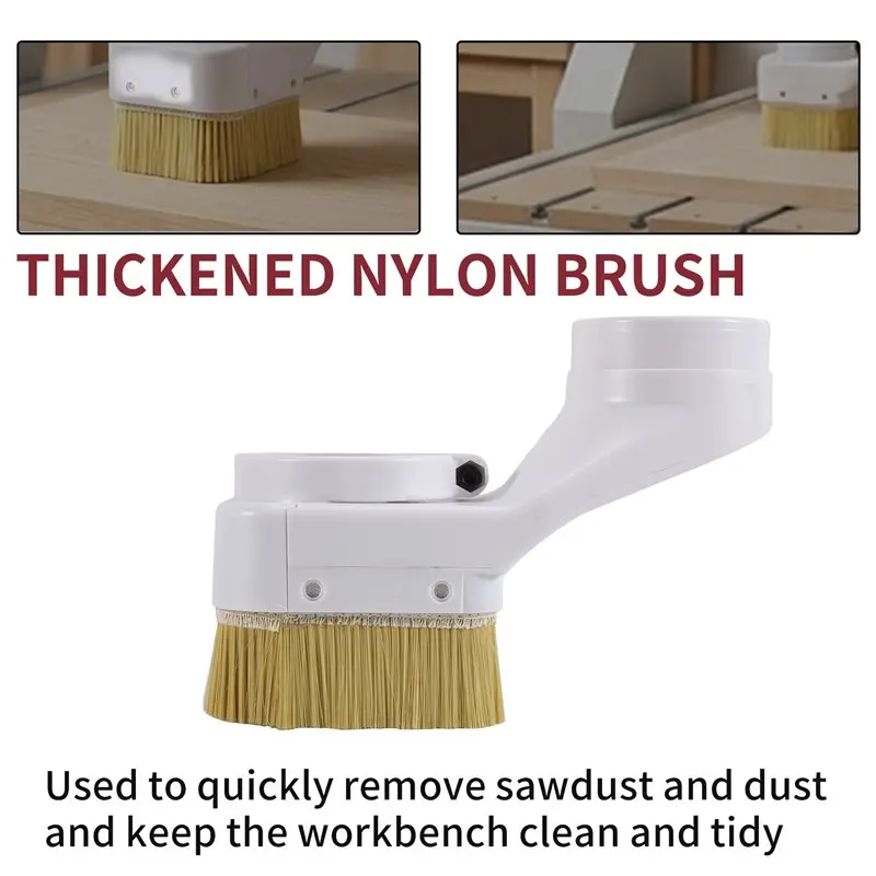 ABZC-100Mm Engraving Machine Spindle Brush Dustproof Brush Vacuum Cleaner Dustcollector CNC Router Engraving Milling Machine Dur