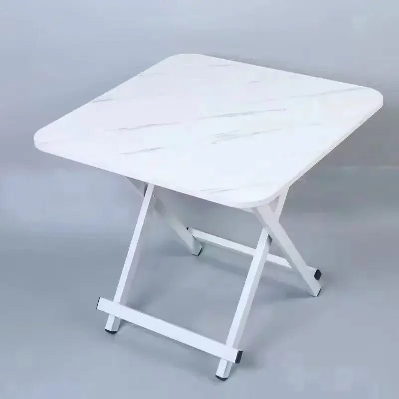Foldable Compact Wood Dining Table Portable Small Apartments Outdoor Stalls Kitchen Table for Space Saving