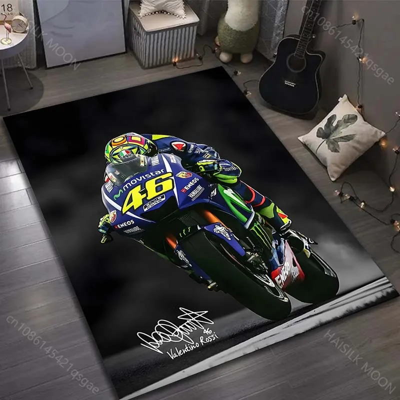 1PC High-speed motorcycle racing Pattern Rug Carpets for Bedroom Living Room Sofa Mat Creative Door Mat Cloakroom Home Decor