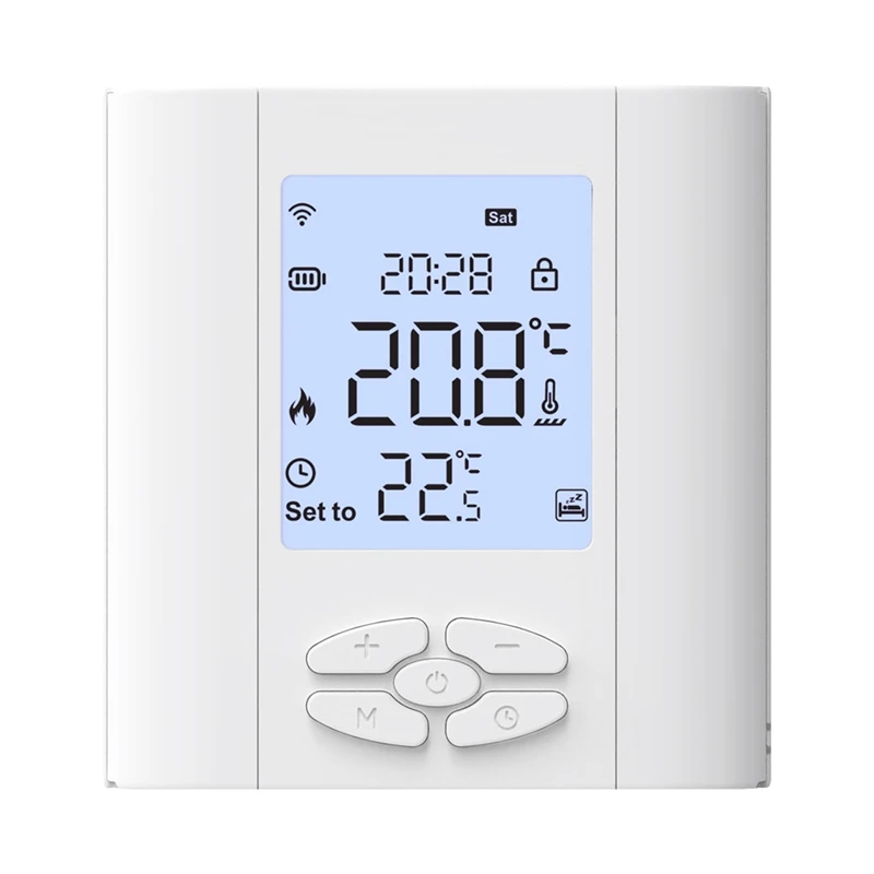 Tuya Zigbee Smart Thermostat 5A Water Gas Boiler Battery-Powered Temperature Controller Voice Control Google Home Alexa Durable