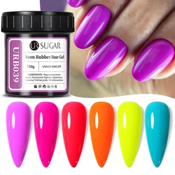 UR Sugar 150g Rubber Base Gel Glitter Sparkling Hybrid Gel Varnishes Soak Off UV LED Nails Art Semi Permanent Nail Gel Polish