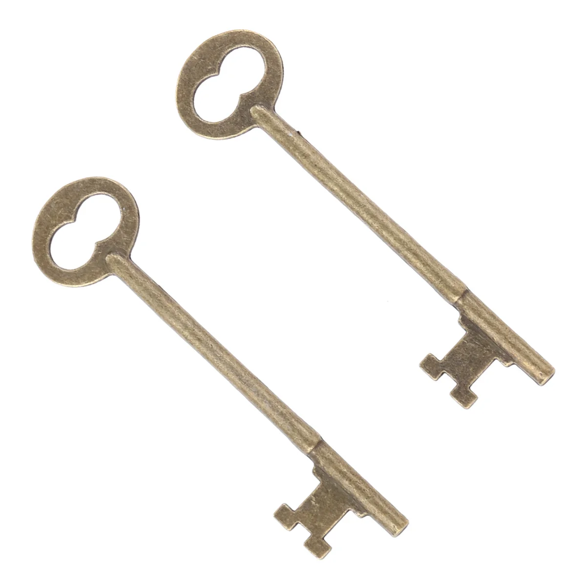 2 قطعة سحر مفتاح الرجعية تبدو DIY قلادة مجموعة سبائك الزنك الرصاص الحرة ل قلادة سوار المفاتيح الحرفية تزيين مُثبت