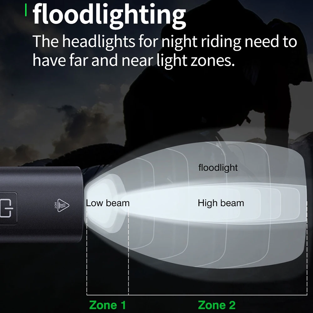 CYCLAMI 1200 2000 التجويف إضاءة دراجة هوائية المصباح الدراجة الجبهة مصباح USB قابلة للشحن 4500mAh دراجة مصباح IPX6 مقاوم للماء المصباح