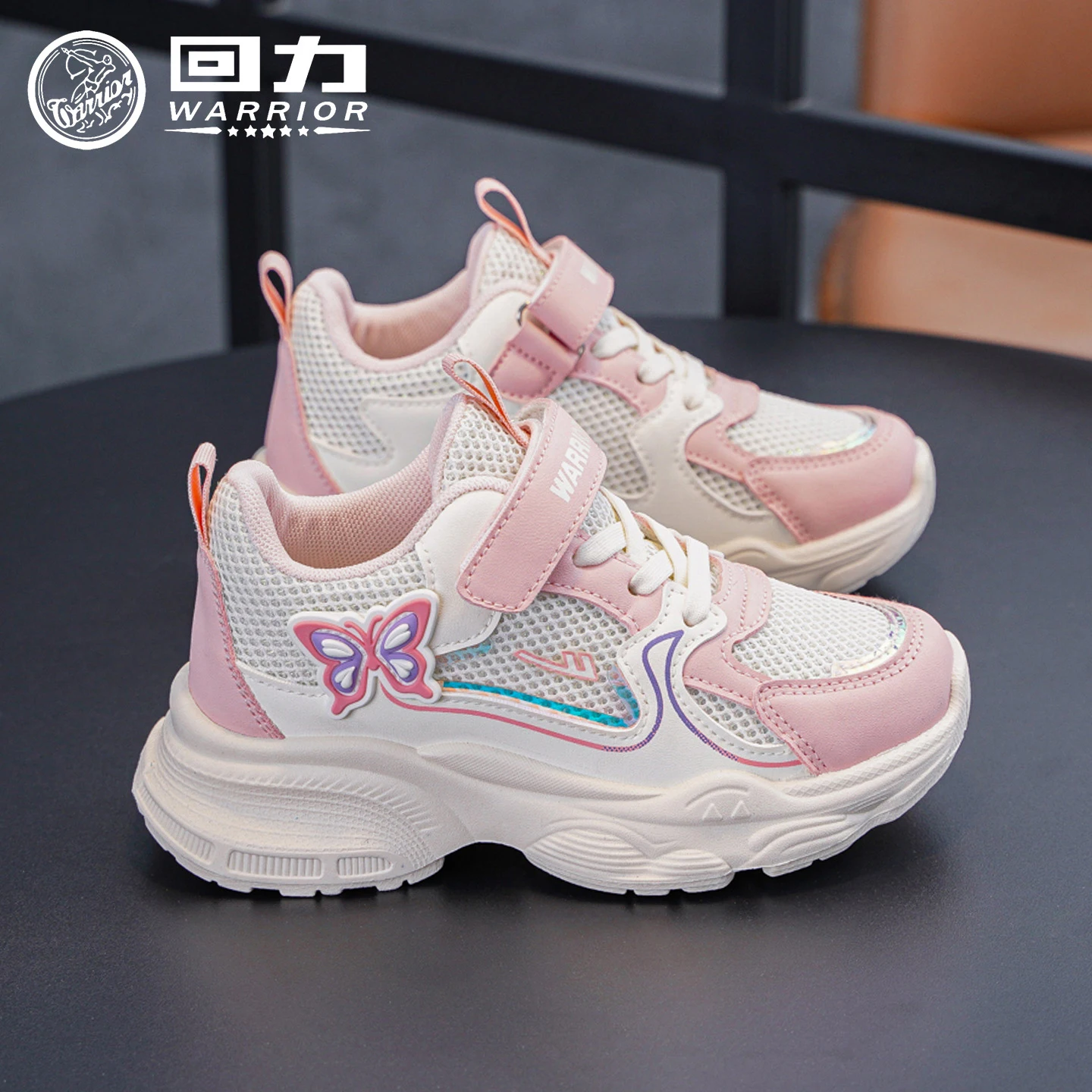

Детская обувь Warrior, осень 2024, новые повседневные кроссовки для девочек, нескользящие прочные кроссовки для мальчиков для детей