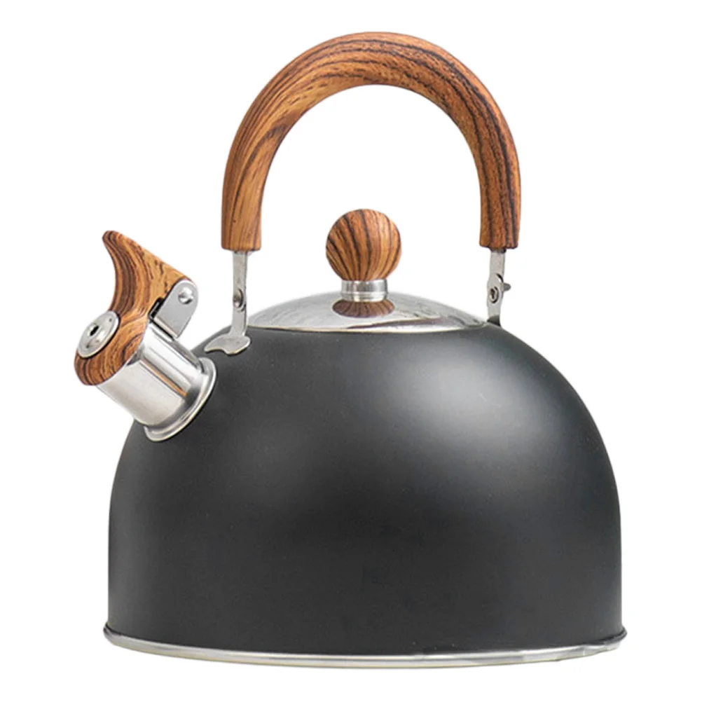 

Portable Lightweight Stainless Steel Teakettle with Whistle for Stovetop Easy to Carry and Use At Home Or Restaurant
