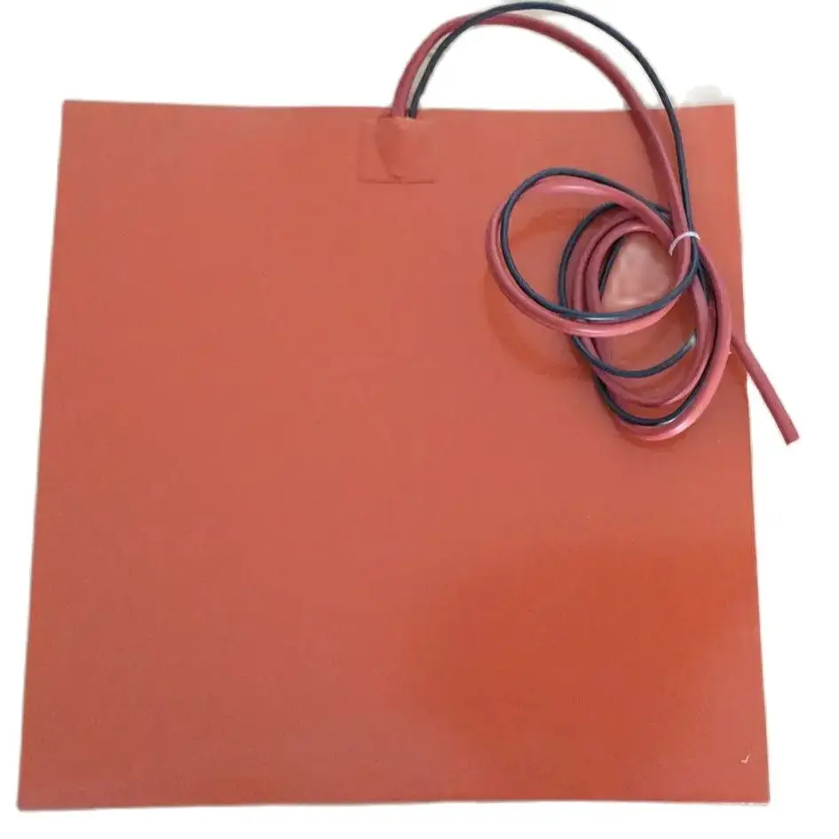 Stampante 3d letto riscaldato 500x500 millimetri 230 v 1000W riscaldatore del silicone pad letto per Hot press pressa di stampaggio per strumenti musicali