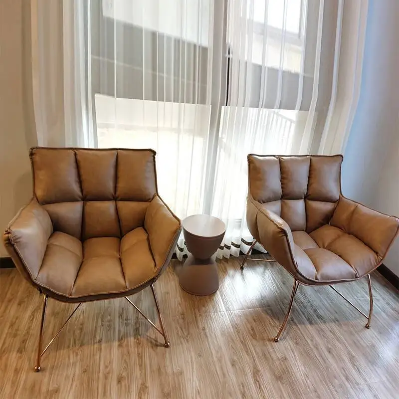 

Chairs Vanity Sofa Lounge Office Living Room Arm Metal Designer Lazy Living Room Chairs Dining Single Cadeira Home Furniture