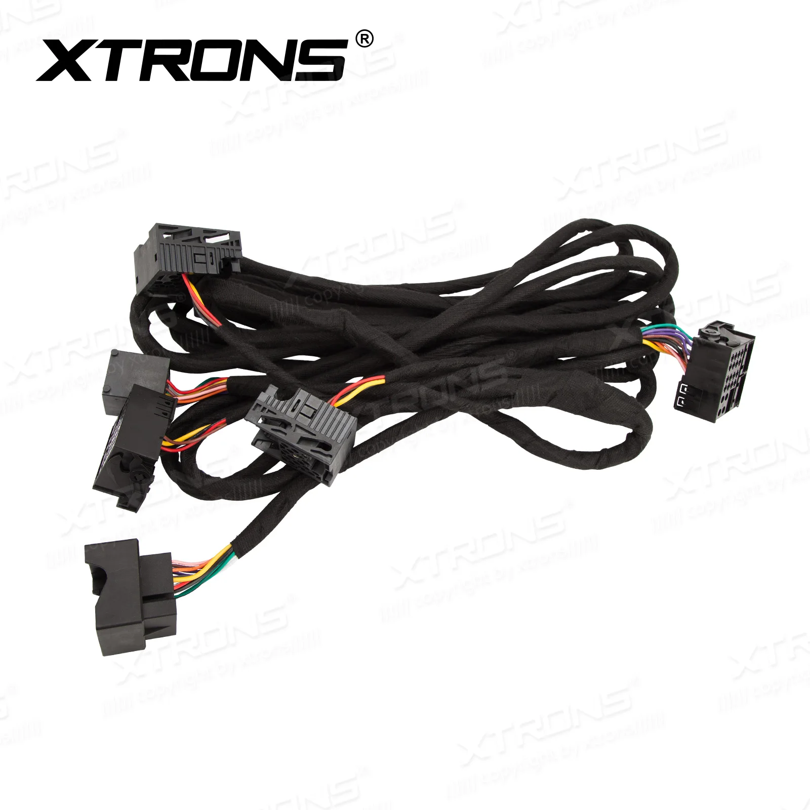 XTRONS Extra Long 6 Meters ISO Wiring Harness for BMW Suitable for Head Unit with Quadlock Connection EXL005/ EXL007