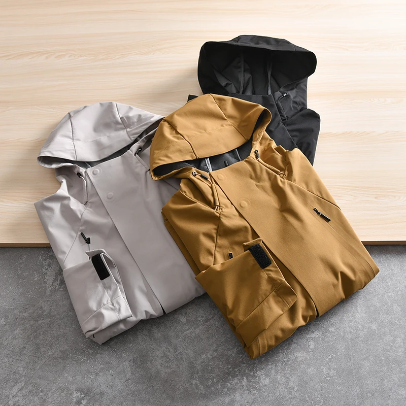 

Outdoor Waterproof Breathable Men's Spring Soft Jacket Coat Functional Series Fashion Urban Style Polyester Fiber
